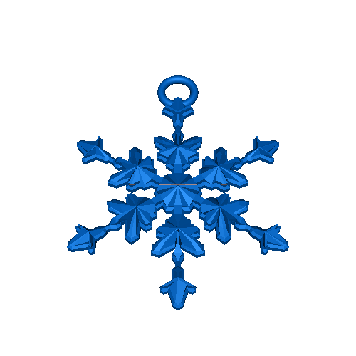 Snowflake Christmas Tree Ornament