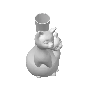 Cats Vase