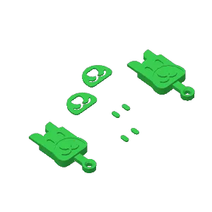PRINT-IN-PLACE DOGGY KEYCHAIN