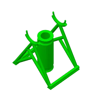 Filament reel support or stand