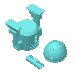 Simple R2D2 with rotating head
