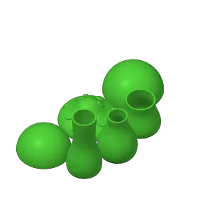 Mushroom Storage Boxes, 3 Containers Set, Mini Box Models