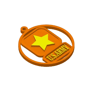 U S Army Christmas Ornament.