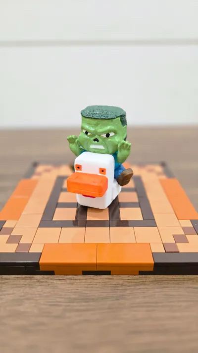 Minecraft Movie Chicken Jockey