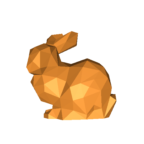 Low poly bunny light