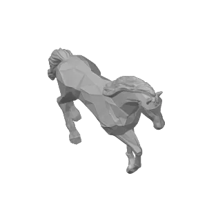 Geometric Horse Figurine