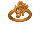 Clef ring-0