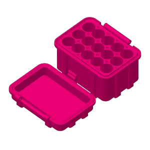 AA Battery Storage Box x15
