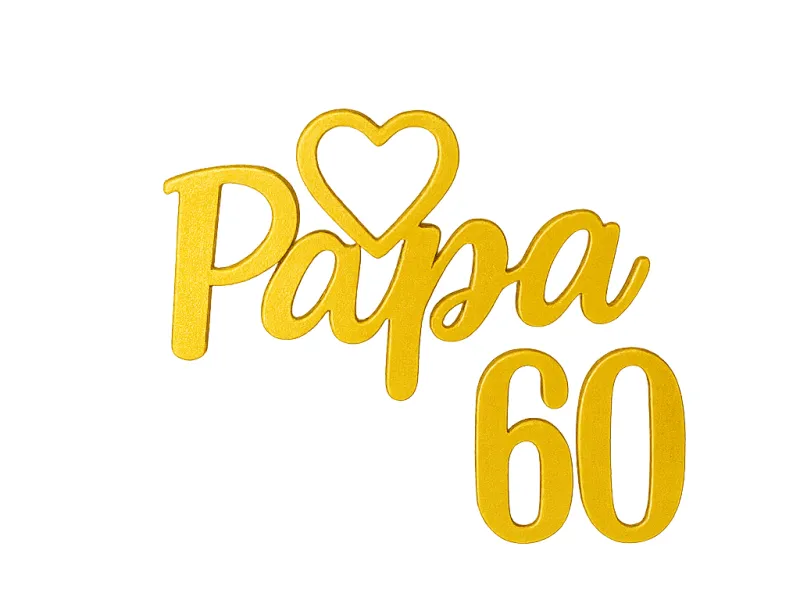Papa cake topper