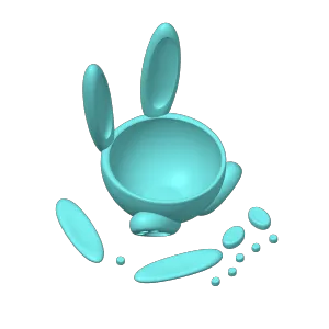Easter bunny eggs