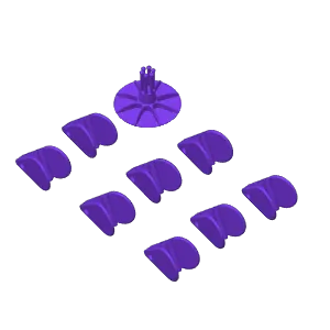 Multi functional petal snack clip&refrigerator sticker