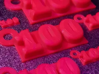 100th day keychain