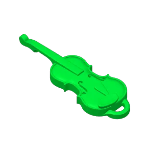 Violin keychain