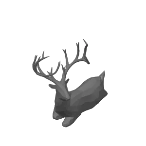 Low-Poly 3D Model - Deer 低面數- 鹿