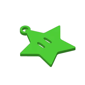 STAR MARIO BROS KEYRING
