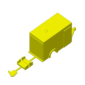 Enclosed Toy Trailer At 1/64 scale for Hot Wheels