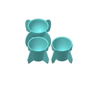 Rocket easter egg holder