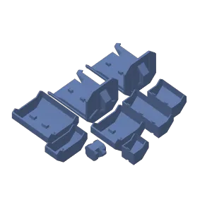 Futuristic modular drawers