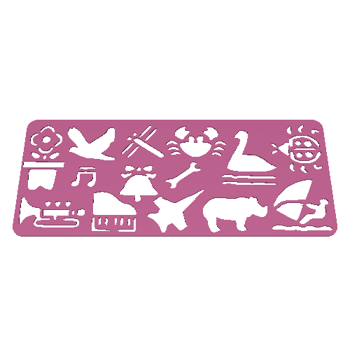 Montessori Template for Kids (3pcs)