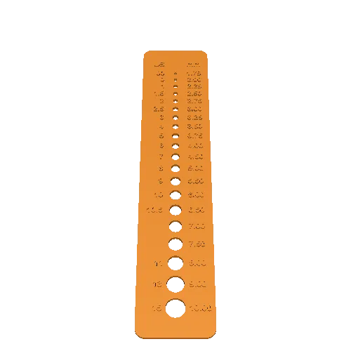1.75 to 10mm Knitting Needle Sizer