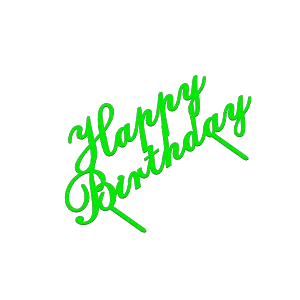 Happy Birthday Cake Top