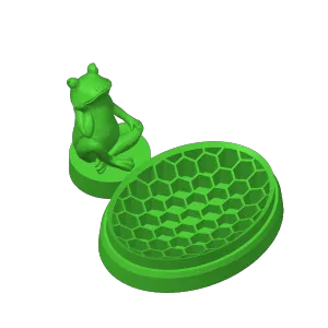 sitting frog soap dish