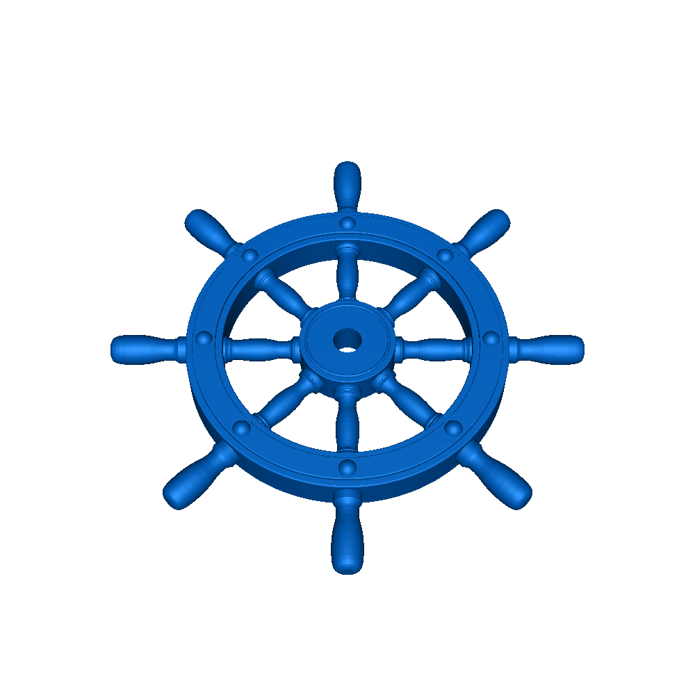 Ship wheel, 3D models download