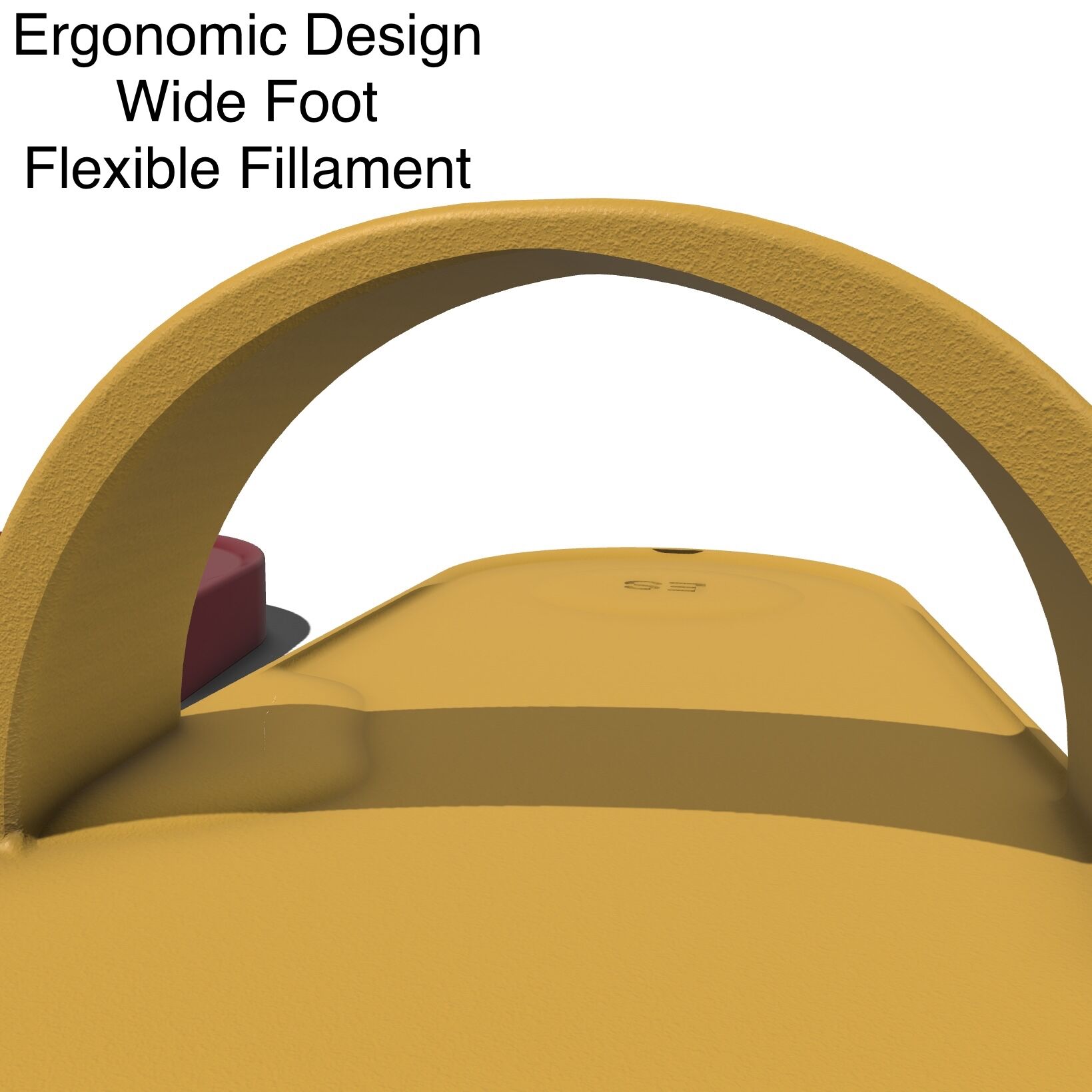 Wide Slipper with ergonomic design