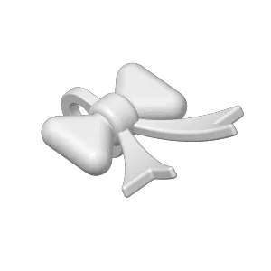 Bow keychain charm