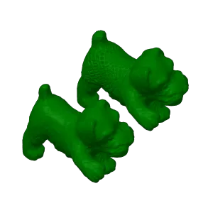 Dog give paw