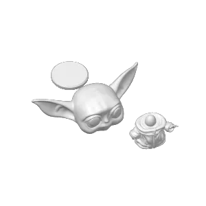 Baby Yoda Miniature Statue Star Wars Sculpture Toy