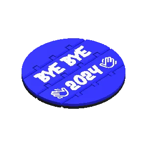 Hello 2025 - Bye Bye 2024 Flexi Coaster 🎉