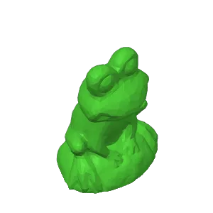 Low-Poly 3D Model - Frog 低面數- 青蛙