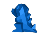 Low-poly totodile-0