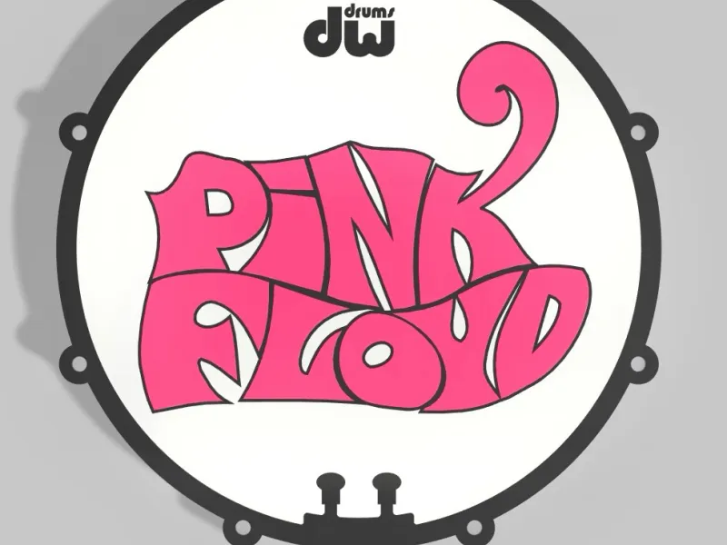 Pink Floyd DW Drums Logo Coaster - Retro