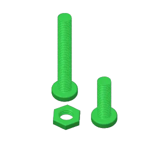 6mm Screw    7mm Nut