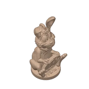 Rabbit on a ruble