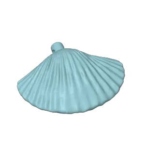 shell earring necklace (Silk filament)