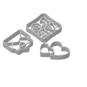 Love Cookie Cutter Set, Valentine’s Day Gift