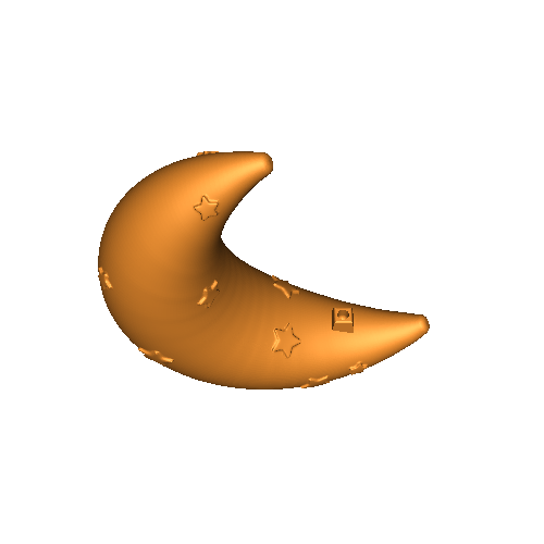 Moon angel lamp from thingiversr