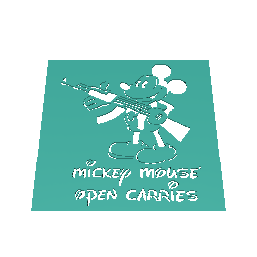 Mickey Mouse Schablone