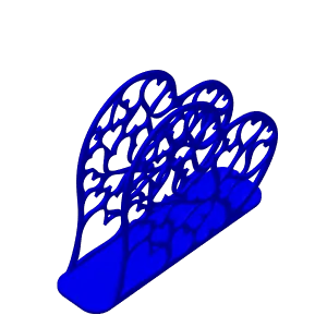 Hearts napkin holder