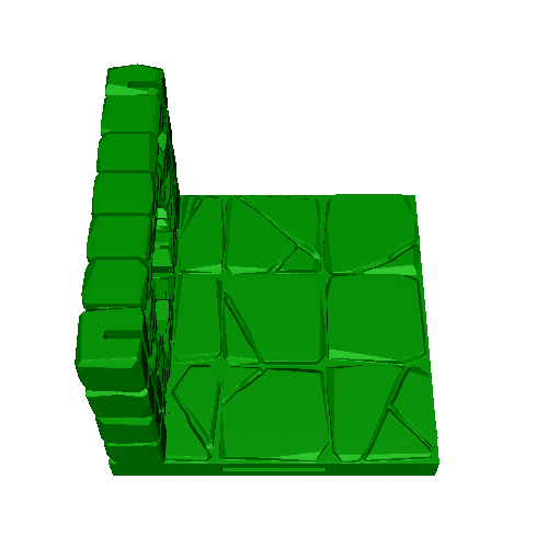 Tilescape ruined walls