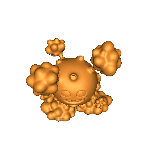 Pokemon Koffing - bereit für den 3D-Druck!