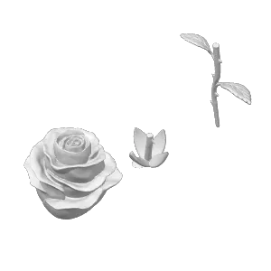 Rose Flower 3D Model for 3D Printing