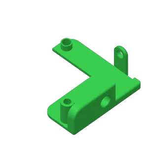 K2 Plus Extruder Cover for PTFE tube / pneumatic fitting