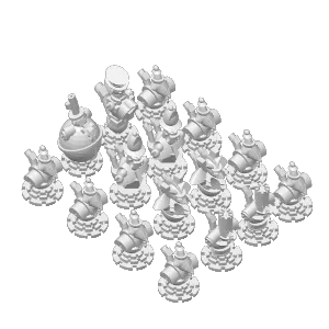 Steampunk Robot Chess Printable