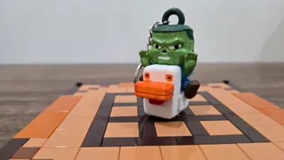 Minecraft Movie Chicken Jockey