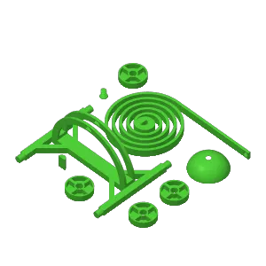 Torsion spring catapult 