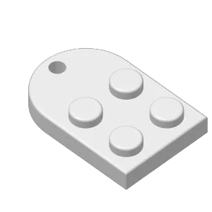 CORAZON TIPO LEGO LLAVERO